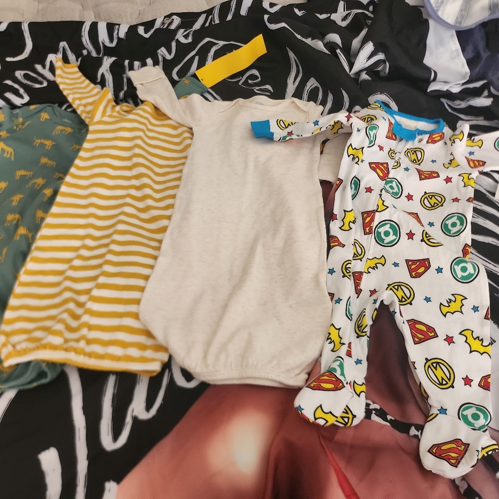 6 month sleeper oneies for boys